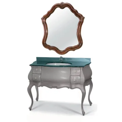 Zdjęcie Piękna stylowa włoska umywalka w stylu barokowym do łazienki