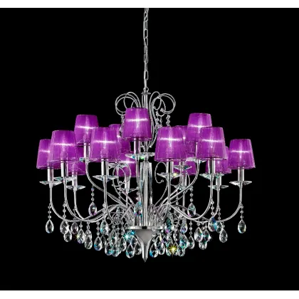 Zdjęcie Wystawny kryształowy żyrandol z włoch