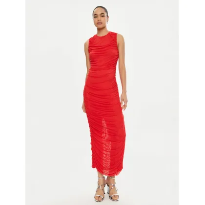 Zdjęcie ROTATE Sukienka koktajlowa 114437 Czerwony Slim Fit