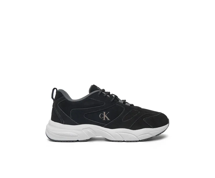 obrazek 1 Calvin Klein Jeans Sneakersy Retro Tennis Low Mg Mix Media YM0YM01171 Czarny