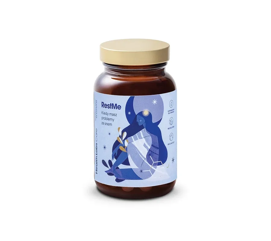 obrazek 1 Health Labs RestMe, Suplement diety poprawiający jakość snu, Kapsułki Health Labs Care
