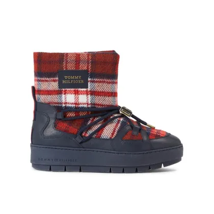 Zdjęcie Tommy Hilfiger Śniegowce Tartan Snowboot FW0FW07612 Niebieski