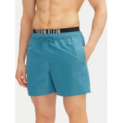 Zdjęcie Calvin Klein Swimwear Szorty kąpielowe KM0KM01093 Niebieski Regular Fit