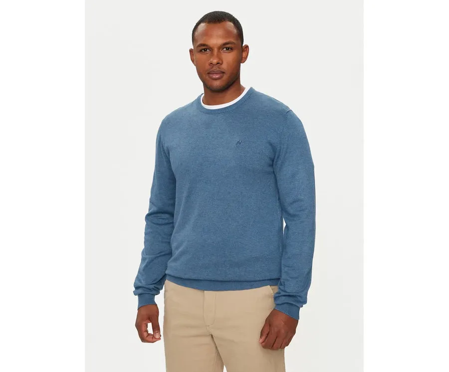 obrazek 1 Lindbergh Sweter 30-80043 Niebieski Slim Fit