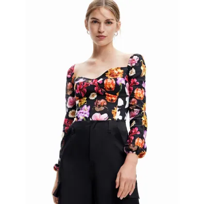 Zdjęcie Desigual Body MONSIEUR CHRISTIAN LACROIX Veneze 23SWQW03 Czarny Slim Fit