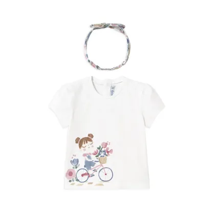 Zdjęcie Mayoral T-Shirt 1044 Biały Regular Fit