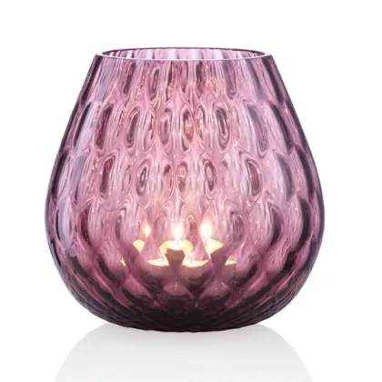 Zdjęcie Oryginalny świecznik ze szkła Murano