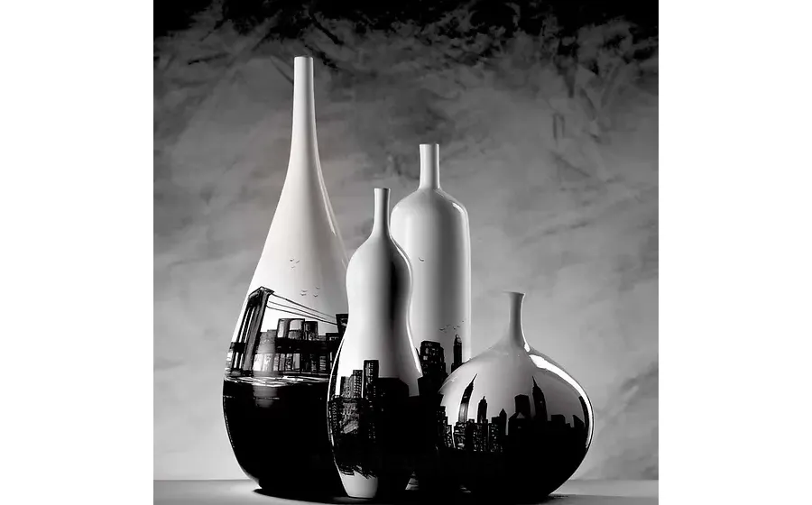 obrazek 2 Piękny niepowtarzalny ceramiczny wazon