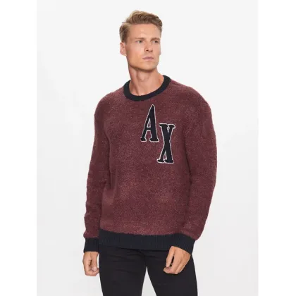 Zdjęcie Armani Exchange Sweter 6RZM2B ZM3GZ 14AU Bordowy Regular Fit