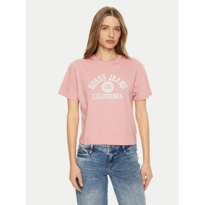 Zdjęcie Guess Jeans T-Shirt W5RI43 K8HM0 Różowy Regular Fit
