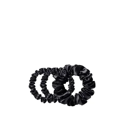 Zdjęcie Slip Pure Silk Back To Basics Assorted Scrunchies Black Gumka do włosów 3 szt.