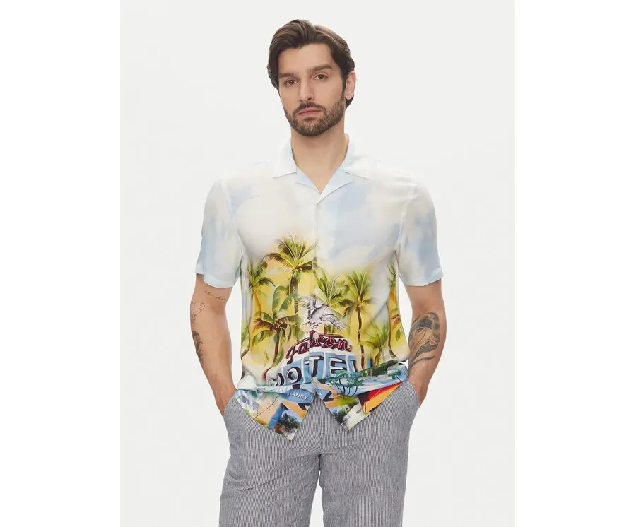 obrazek 1 Lindbergh Koszula 30-203735 Kolorowy Relaxed Fit