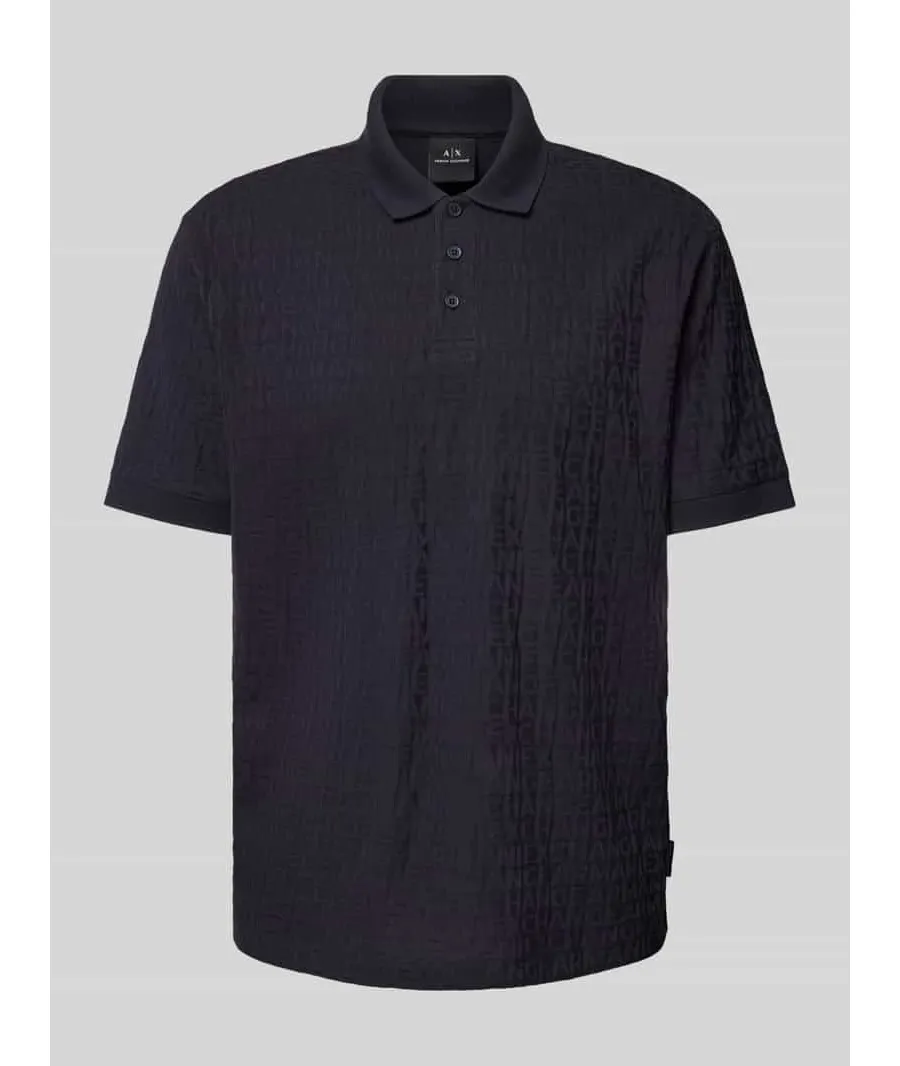 obrazek 1 Koszulka polo o kroju regular fit z fakturowanym wzorem