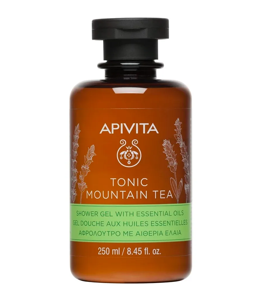 obrazek 1 Apivita Tonic Mountain Tea Żel pod prysznic z Olejkami Eterycznymi 250 ml