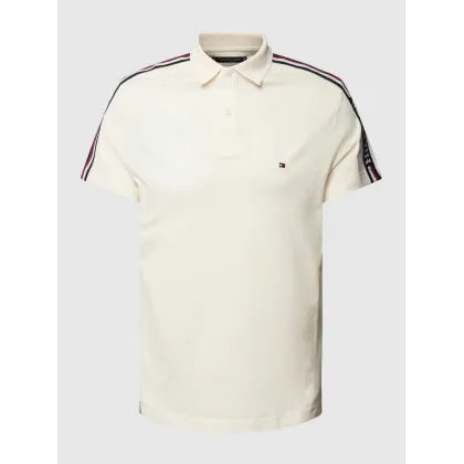 Zdjęcie Koszulka polo o kroju regular fit z paskami w kontrastowym kolorze