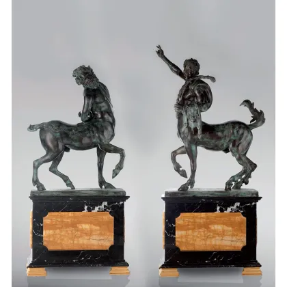Picture Large bronze sculptures depicting a pair of Centaurs, 2 pieces - Fonderia Artistica Ruocco
