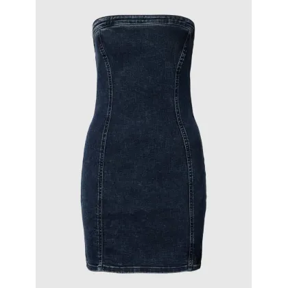 Zdjęcie Sukienka jeansowa z ozdobnymi szwami