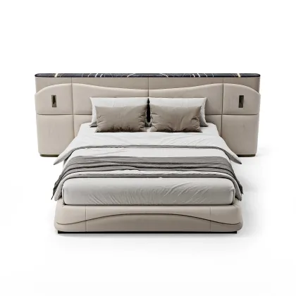 Zdjęcie Eleganckie włoskie łóżko do sypialni - styl modernistyczny