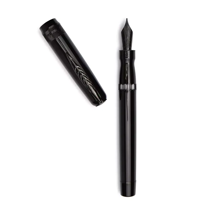 obrazek 3 Eleganckie pióro wieczne Rock- Black Black
