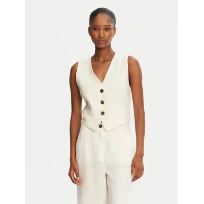 Zdjęcie Marella Kamizelka Anemone 2515151012 Écru Regular Fit