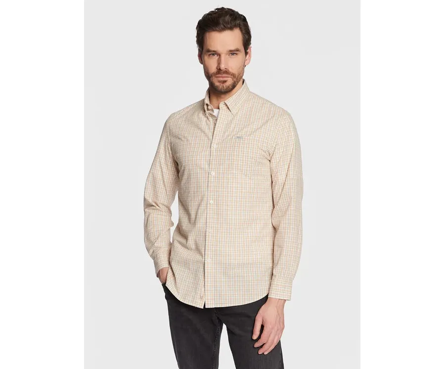 obrazek 1 Pepe Jeans Koszula Lincoln PM307740 Beżowy Slim Fit