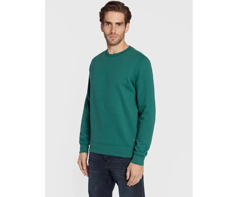 obrazek 1 Petrol Industries Bluza M-3020-SWR002 Zielony Regular Fit