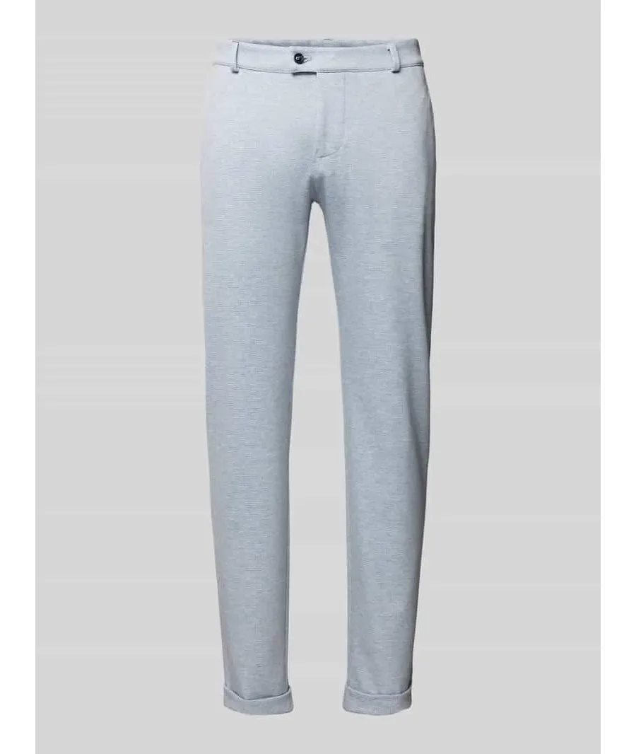 obrazek 1 Spodnie do garnituru o kroju slim fit ze szlufkami na pasek model ‘Clow’