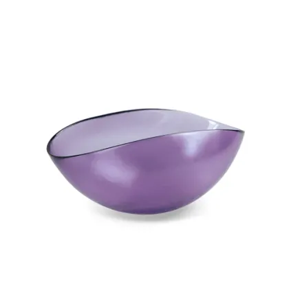 Zdjęcie Komplet 6 fioletowych misek ze szkła murano
