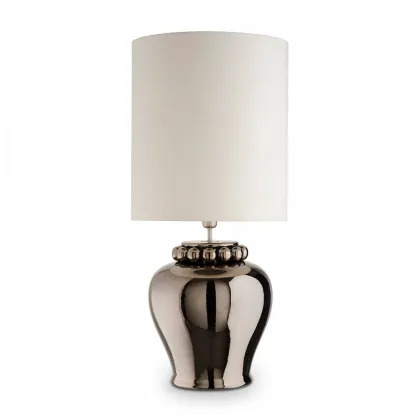 Zdjęcie Duża ceramiczna lampa stołowa z kulami H.48xL.35xP.35 cm