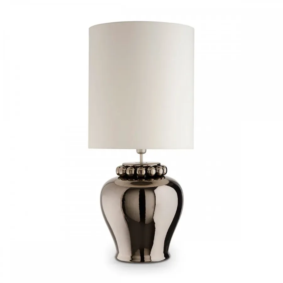 obrazek 1 Duża ceramiczna lampa stołowa z kulami H.48xL.35xP.35 cm