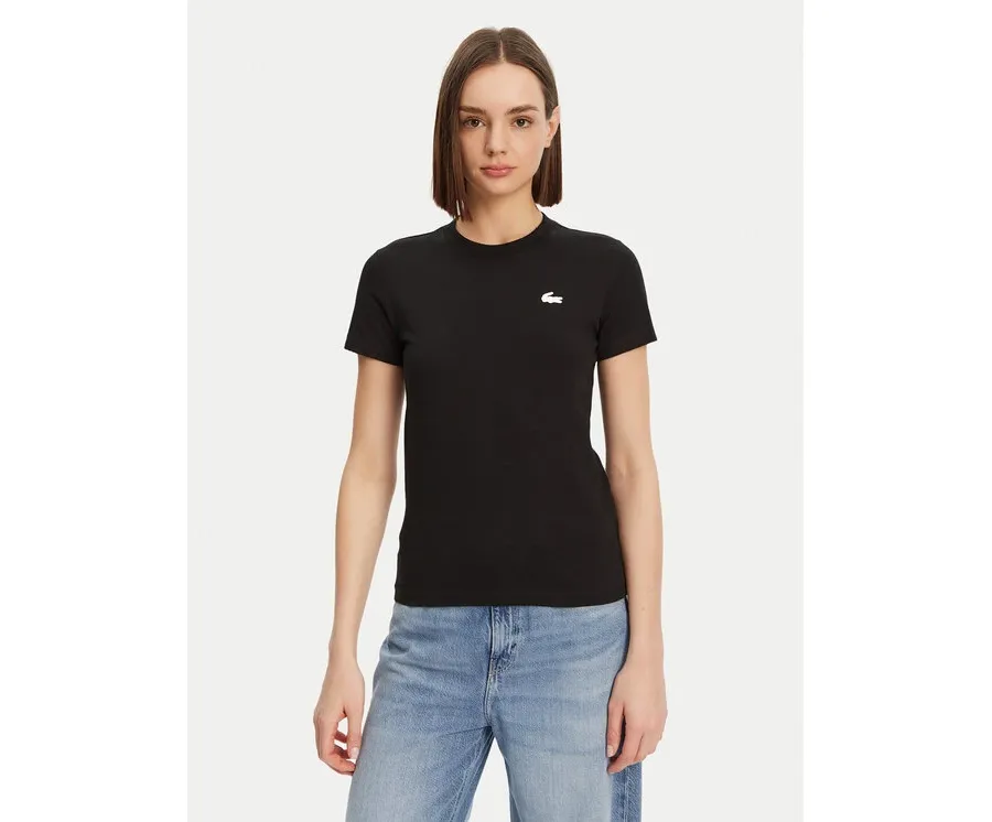 obrazek 1 Lacoste T-Shirt TF9246 Czarny Slim Fit