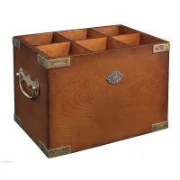 Zdjęcie Elegancka drewniana skrzynka na wino - Authentic Models