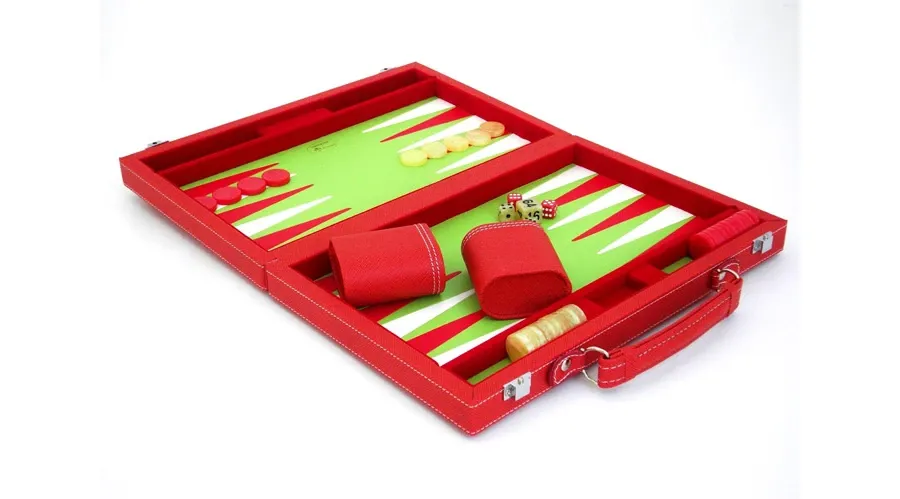 obrazek 1 Gra tryktrak czerwono-zielona 30x20cm