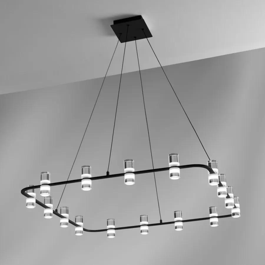 obrazek 1 Innowacyjna lampa wisząca z metalu i akrylu