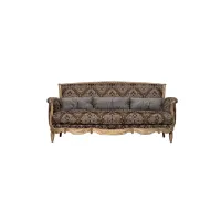 Zdjęcie Elegancka dwu-osobowa włoska sofa z trzema poduszkami