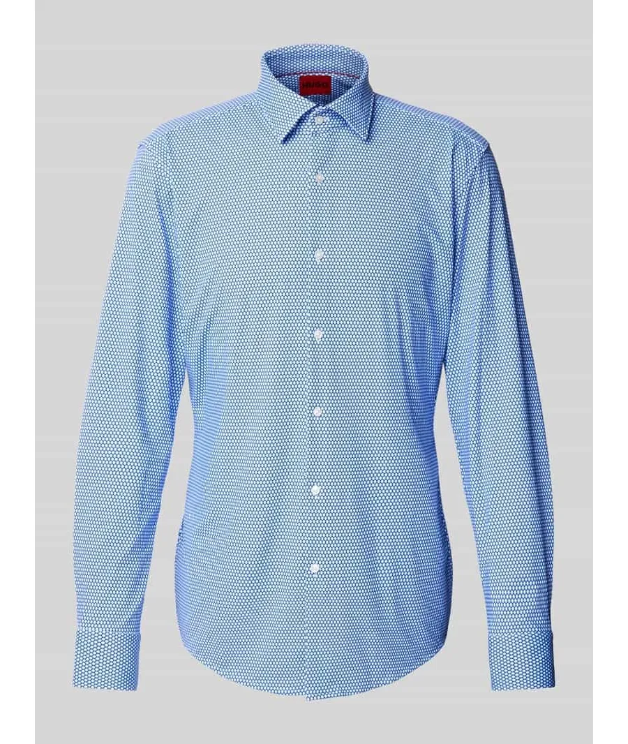 obrazek 1 Koszula biznesowa o kroju slim fit z kołnierzykiem typu kent model ‘Kenno’