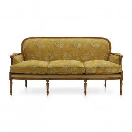 Zdjęcie Elegancka sofa w stylu Ludwika XVI o strukturze drewna bukowego - Sevensedie