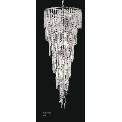 Zdjęcie Żyrandol Twister z kryształowych wzorów - Il Paralume Marina