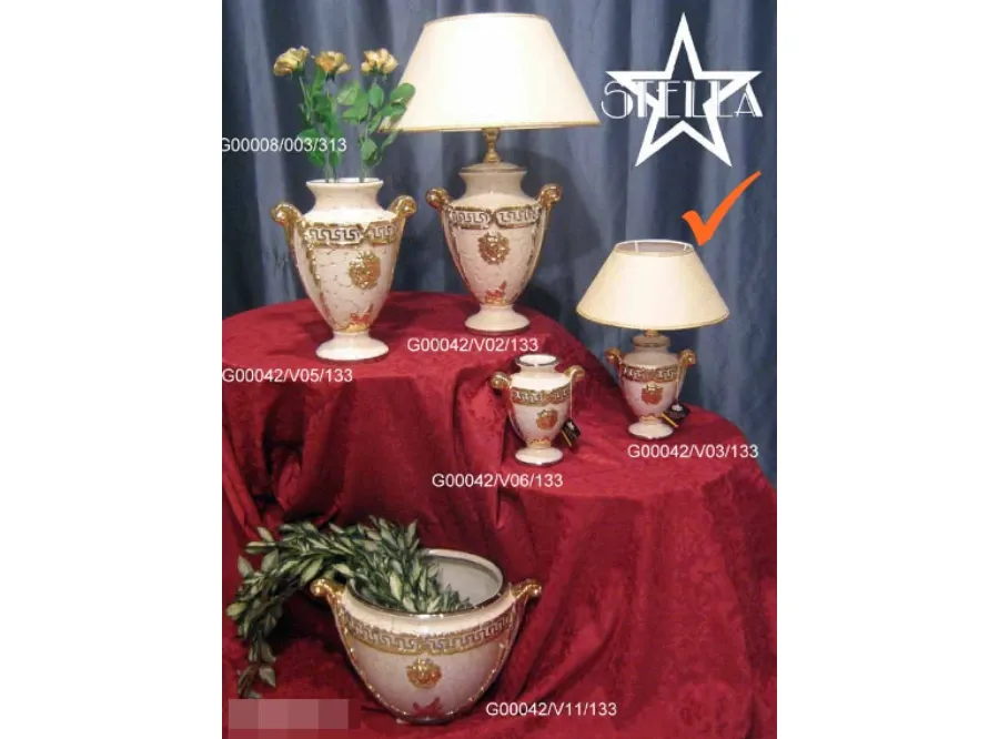 obrazek 1 Mała ceramiczna lampka na stolik