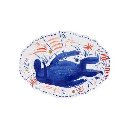 Zdjęcie Porcelanowy mały talerz Folkifunki z przedstawieniem zwierzęcia - Vista Alegre