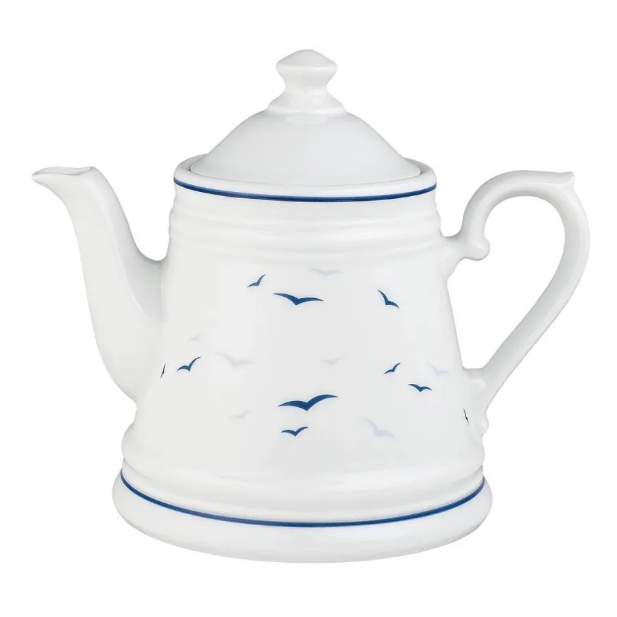 obrazek 1 Porcelanowy czajnik do herbaty zdobiony motywem ptaków z stylu klasycznym – Tettau