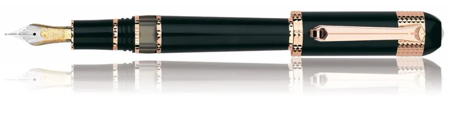 picture 3 Fountain Pen Tibaldi Divina Black with Rose Gold
