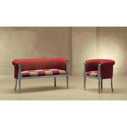 Zdjęcie Oryginalna sofa i fotel w stylu antycznym do wyszukanego wnętrza – Morello Gianpaolo