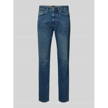 Zdjęcie Jeansy o kroju slim tapered fit z 5 kieszeniami model ‘ONYX’