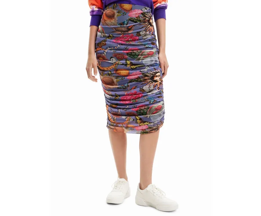 obrazek 1 Desigual Spódnica midi Vila 23SWFK11 Kolorowy Slim Fit