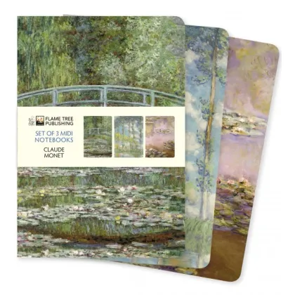 Zdjęcie Kolekcja notatników Midi Claude'a Moneta - Flame Tree Publishing