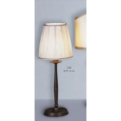 Picture Smooth lamp with a conical base and a white conical shade - Il Paralume Marina