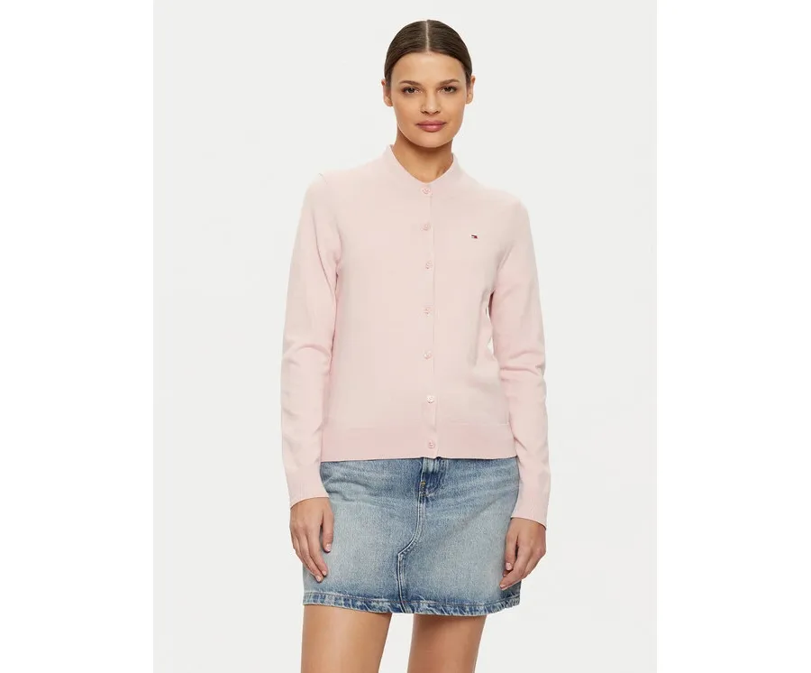 obrazek 1 Tommy Hilfiger Kardigan WW0WW42370 Różowy Regular Fit