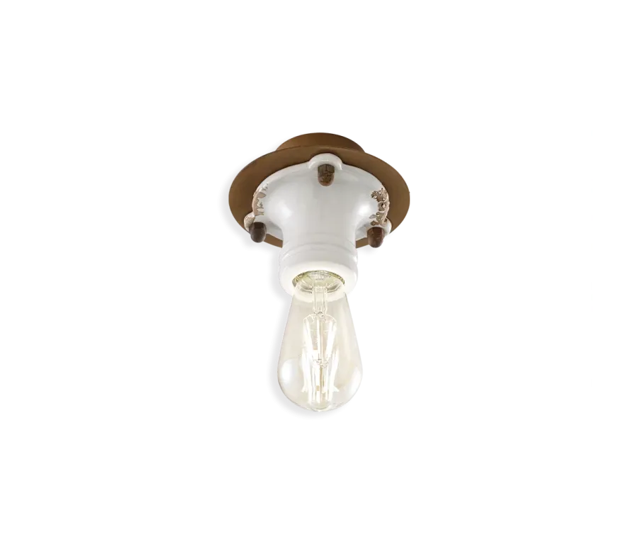 obrazek 1 Lampa sufitowa-plafoniera Pipes w stylu retro z Włoch