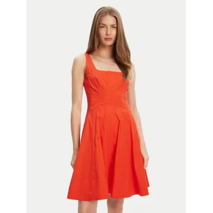 Zdjęcie STAUD Sukienka codzienna Mini Wells R25S2249PO Pomarańczowy Slim Fit